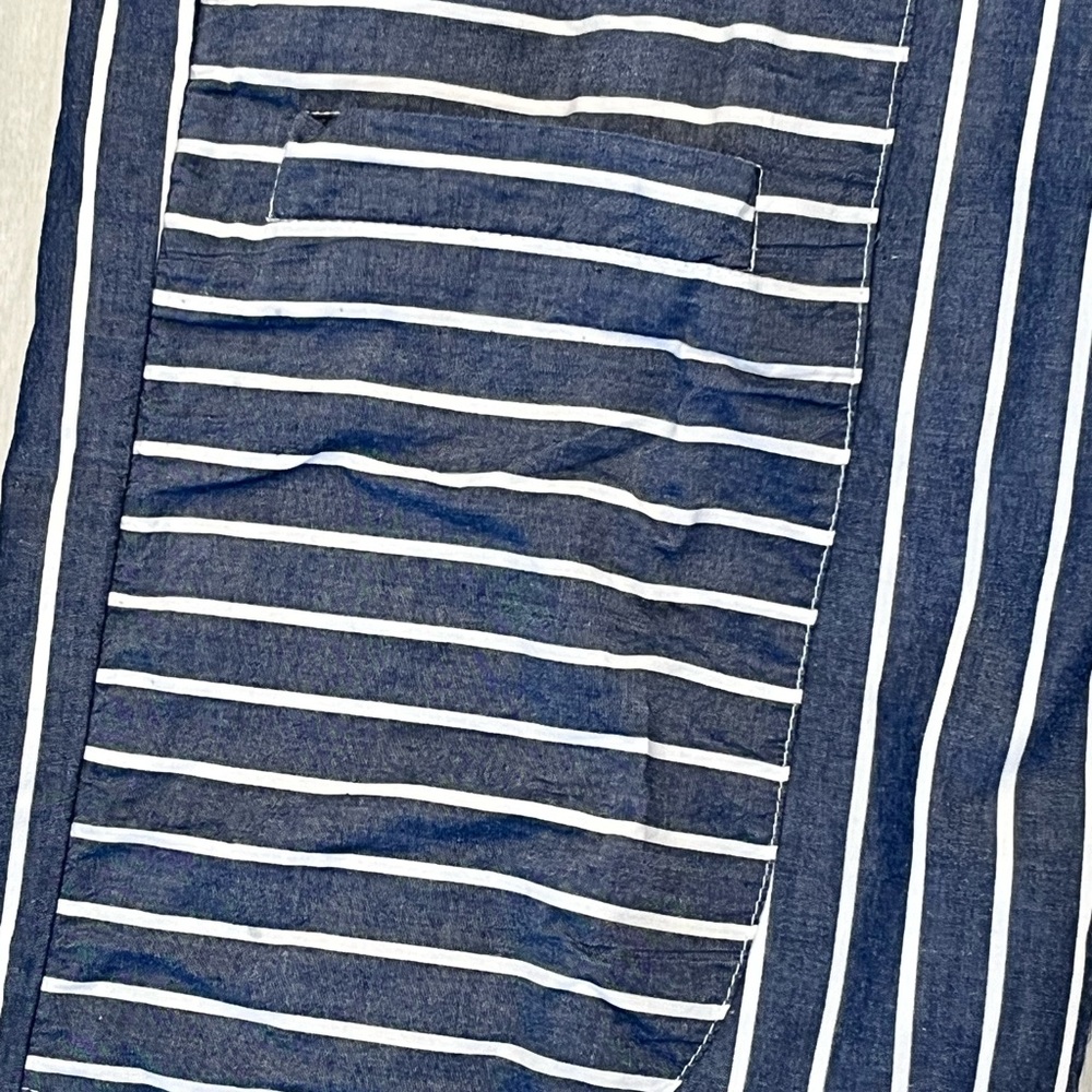 Tulip Brand Lightweight Cotton Striped Cropped Pants Sz XS - Picture 9 of 12